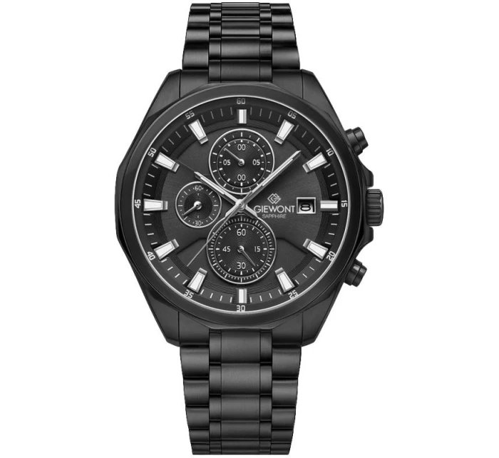 Pánské hodinky Giewont Chronograph Sapphire Black GW7290-B1 Pánské hodinky Giewont Chronograph Sapphire Black GW7290-B1