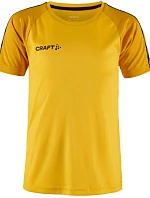 Craft Teamwear Squad Go Contrast Jersey Jr Dětské kontrastní sportovní tričko 82.2727 sweden yellow/golden