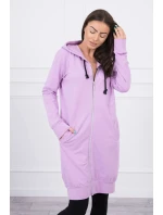 Šaty s kapucí, mikina fialová Šaty s kapucí, mikina fialová