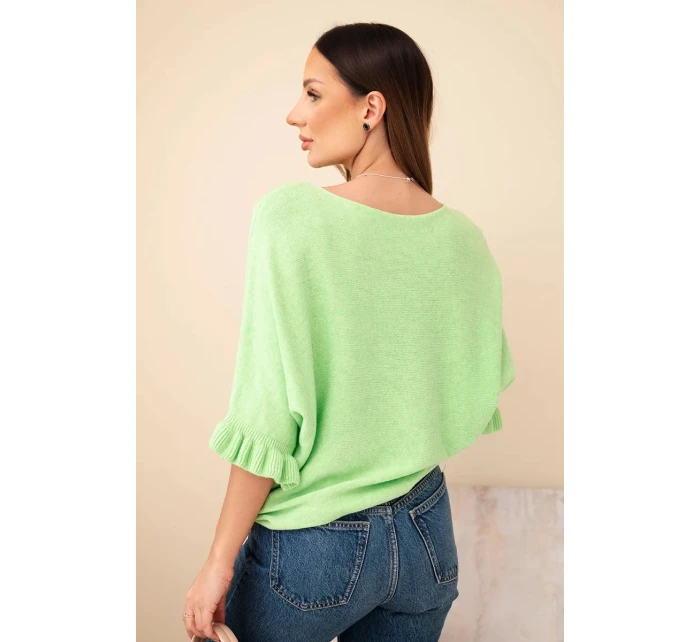 Svetr dámský typu s kulatým výstřihem model 21949274 - K-Fashion