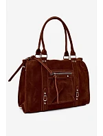 Velká taška z imitace semiše Camel model 22220947 - Flora&Co Velká taška z imitace semiše Camel model 22220947 - Flora&Co