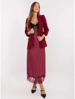 Sukně MI SD 4213.52 bordó