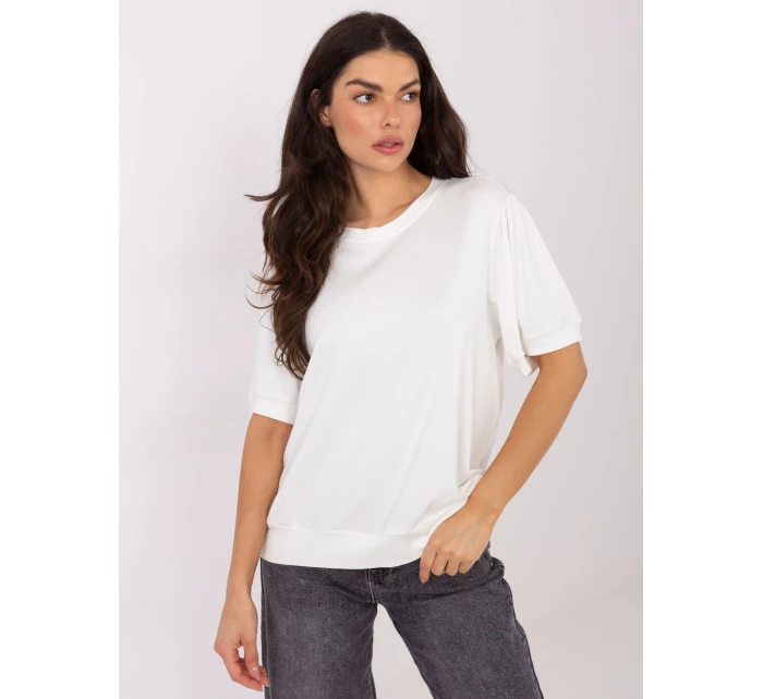 Bluzka MJ BZ model 21791145 ecru - FPrice Bluzka MJ BZ model 21791145 ecru - FPrice