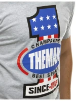 Pánské tričko s potiskem šedé model 21962705 - Dstreet