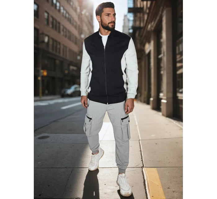 Pánská mikina na zip se stojáčkem černá Dstreet model 21986046 - FashionStreet Pánská mikina na zip se stojáčkem černá Dstreet model 21986046 - FashionStreet