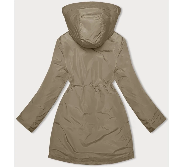 Dámská zimní bunda ve velbloudí barvě s kožešinovou podšívkou Glakate model 21247435 - Miss TiTi