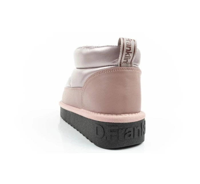 D.Franklin sněhule dámské zimní módní zateplené boty rose gold dámské