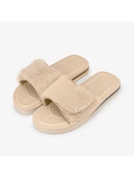 Cubota žabky na suchý zip s kožešinou béžové K24AW-100-001-03-1 Cubota žabky na suchý zip s kožešinou béžové K24AW-100-001-03-1