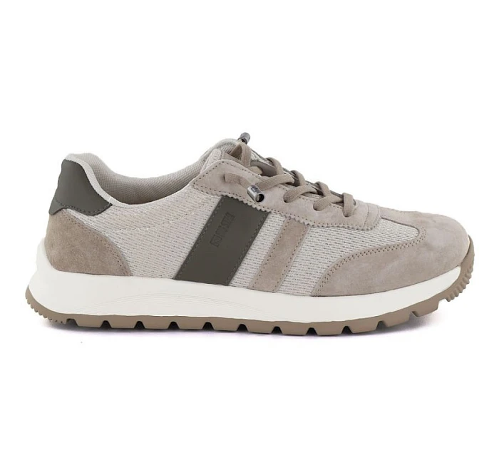 Pánské béžové kožené sportovní polobotky model 22060603 - Big Star