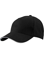 Daiber MB 6526 5 panelová sandwich kšiltovka 03.6526 black/light grey