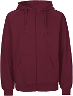 Neutral O 63301 Pánská mikina s kapucí z bio bavlny 77.6331 bordeaux