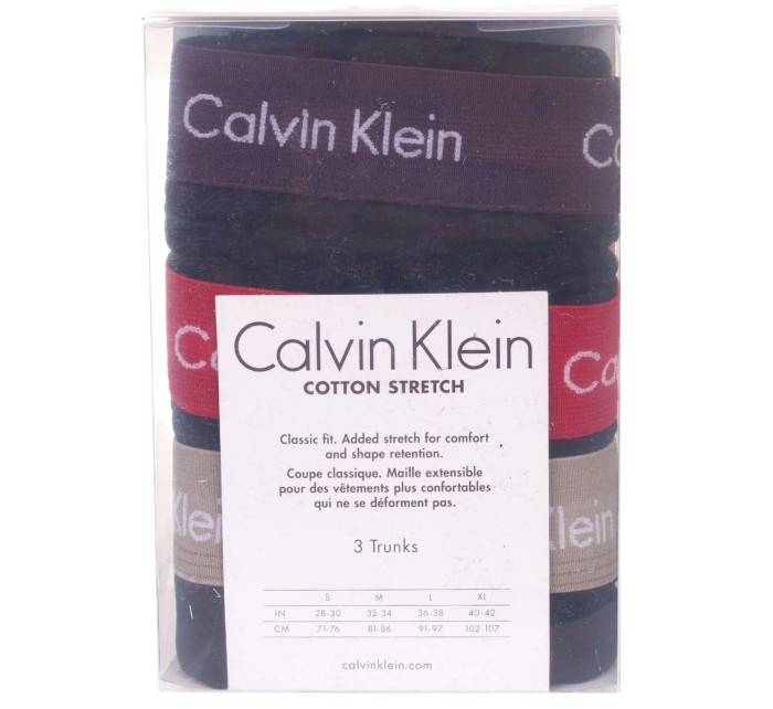 Pánské boxerky Calvin Klein spodní prádlo 3Pack 0000U2662GCPZ Black