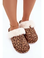 Dámské domácí pantofle s kožíškem – panterka Aceline Dámské domácí pantofle s kožíškem – panterka Aceline