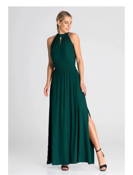 Dámské společenské šaty model 19039309 zelené - Figl