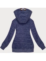 Tmavě modrá melanžová rozepínací polarová (fleecová) mikina (2310) Tmavě modrá melanžová rozepínací polarová (fleecová) mikina (2310)