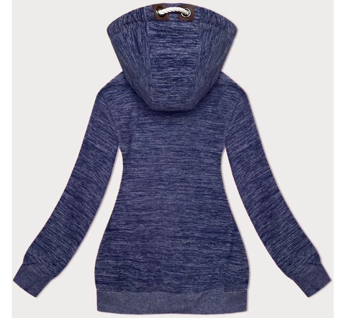 Tmavě modrá melanžová rozepínací polarová (fleecová) mikina (2310) Tmavě modrá melanžová rozepínací polarová (fleecová) mikina (2310)