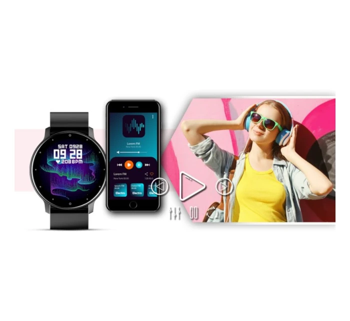 Chytré hodinky GIEWONT Black GW120-2 Pro Chytré hodinky GIEWONT Black GW120-2 Pro