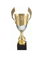 Zlatý a stříbrný kovový pohár 4128D