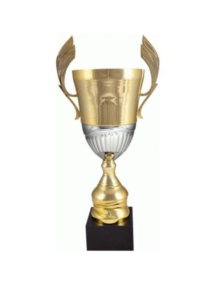 Zlatý a stříbrný kovový pohár 4128D