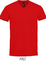 SOL'S Imperial V Men Pánské tričko do V z těžké bavlny 25.2940 red