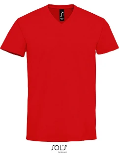 SOL'S Imperial V Men Pánské tričko do V z těžké bavlny model 22520579 red