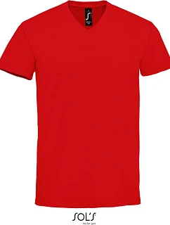 SOL'S Imperial V Men Pánské tričko do V z těžké bavlny 25.2940 red