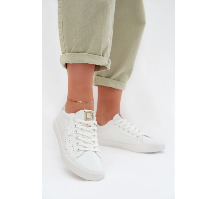 Dámské Tenisky Eko Kůže Big Star TT274020 Bílé Dámské Tenisky Eko Kůže Big Star TT274020 Bílé