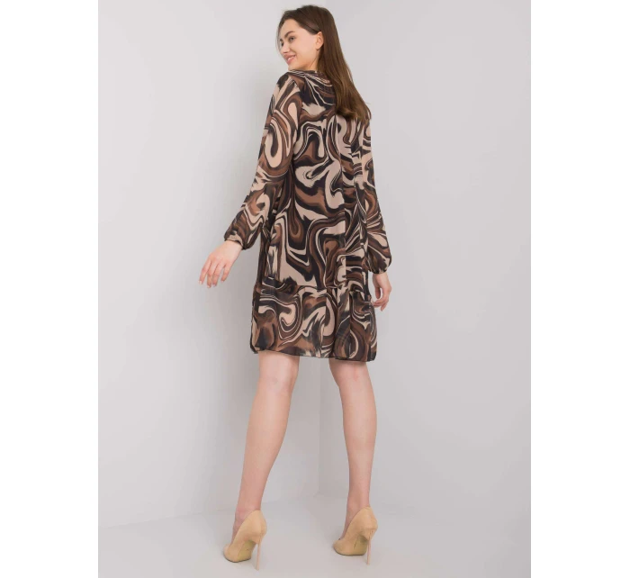 Šaty DHJ SK 3897.54P černé a béžové Šaty DHJ SK 3897.54P černé a béžové