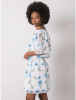 Šaty LK SK 508208.65P bílá a modrá