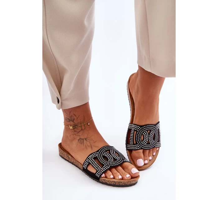 Dámské Křupky Zdobené Čepicemi Černé Evelins Dámské Křupky Zdobené Čepicemi Černé Evelins