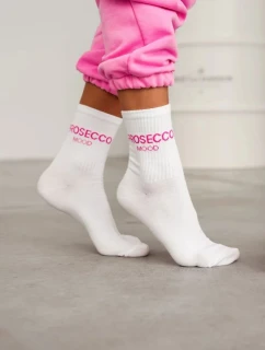 Dámské ponožky PROSECCO MOOD – bílé