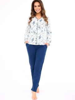Pyžamo  long/r S2XL dámské rozepínací model 21259207 - Cornette