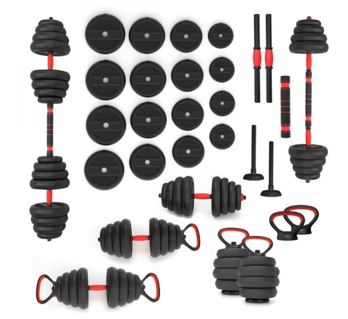 HMS SGN130 sada závaží 6v1 (činka, činky a kettlebell) 30 kg HMS SGN130 sada závaží 6v1 (činka, činky a kettlebell) 30 kg