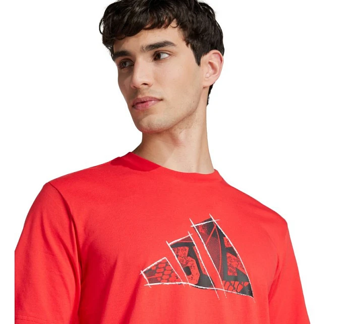 Pánské tričko adidas Logo Graphic červené JJ3934 pánské Pánské tričko adidas Logo Graphic červené JJ3934 pánské