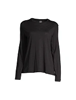 Dámské tričko CASALL Soft Texture Long Sleeve, černé Dámské tričko CASALL Soft Texture Long Sleeve, černé