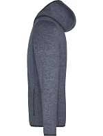 JN Pánská pletená fleecová bunda s kapucí 02.0 denim melange/black model 22487251 - Daiber JN Pánská pletená fleecová bunda s kapucí 02.0 denim melange/black model 22487251 - Daiber