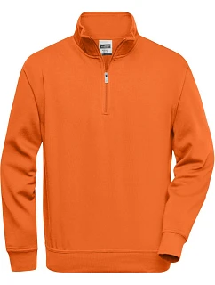 Daiber JN 831 Pracovní mikina s 1/4 zipem 02.0831 orange