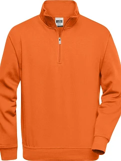 JN Pracovní mikina s 1/4 zipem 02.0 orange model 22529076 - Daiber