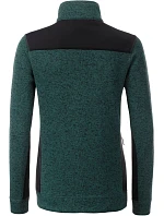 Daiber JN 861 Dámská pracovní pletená fleece bunda - Strong 02.0861 dark green melange/black Daiber JN 861 Dámská pracovní pletená fleece bunda - Strong 02.0861 dark green melange/black