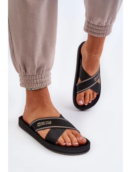Dámské Žabky Big Star model 21652740 Černé - Big Star Shoes Dámské Žabky Big Star model 21652740 Černé - Big Star Shoes