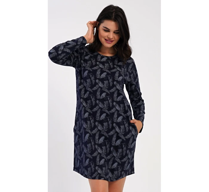 Dámské domácí šaty s dlouhým rukávem Isabela