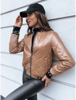 Dámská prošívaná bunda BASEBALL béžová FashionStreet TY2561