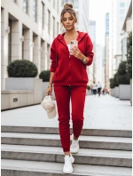 Dámská tepláková souprava AMILIA PREMIUM červená FashionStreet AY0742