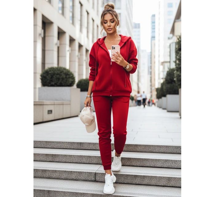 Dámská tepláková souprava AMILIA PREMIUM červená FashionStreet AY0742