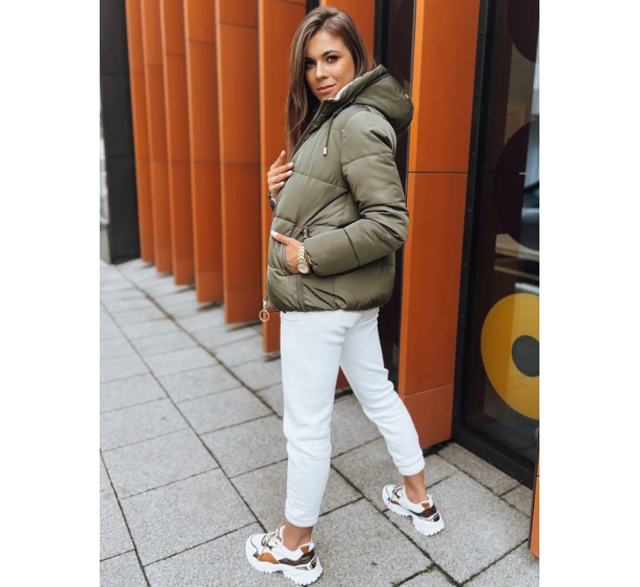 Dámská oboustranná péřová bunda VICTORIA SNUG zelená FashionStreet TY3716