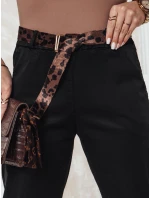 Dámské kalhoty v jedné velikosti s páskem černé model 21981958 - Dstreet