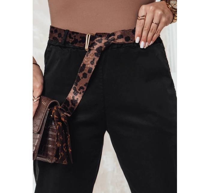 Dámské kalhoty v jedné velikosti s páskem černé model 21981958 - Dstreet