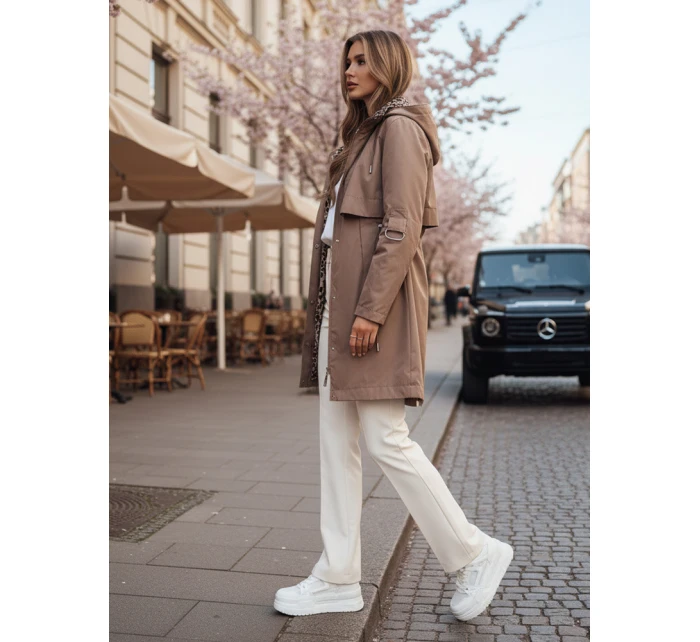 Dámská přechodná bunda parka FERISSA khaki FashionStreet TY4873 Dámská přechodná bunda parka FERISSA khaki FashionStreet TY4873