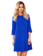 Pohodlné plisované dámské šaty v chrpové barvě model 8213778 - numoco