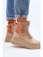 Vysoké Semišové Tenisky Bežové model 21650673 - Boto Vysoké Semišové Tenisky Bežové model 21650673 - Boto